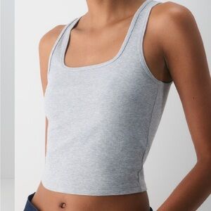 Aritzia Smooth Squareneck Waist Tank
